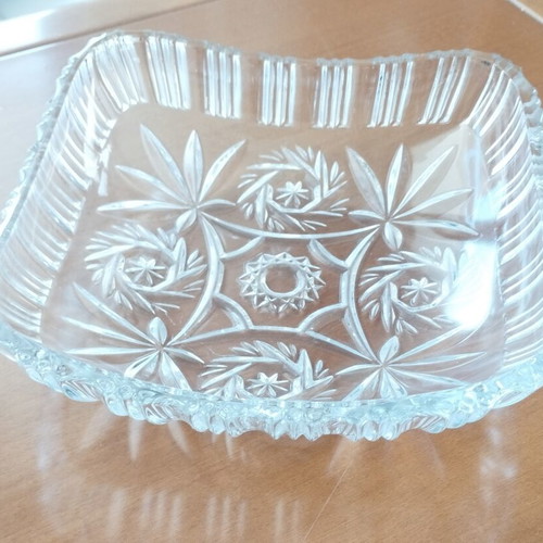 Vintage Bohemia Crystal Bowl Pinwheel design