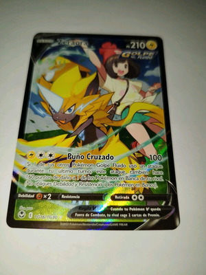 Zeraora V #TG16 Pokemon Silver Tempest Spanish card used