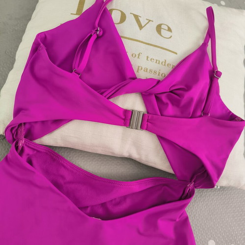 H&M one-piece trikini swimsuit like new, pink and purple, size S