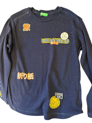 Benetton long-sleeve shirt for boys 8-9 years like new, blue