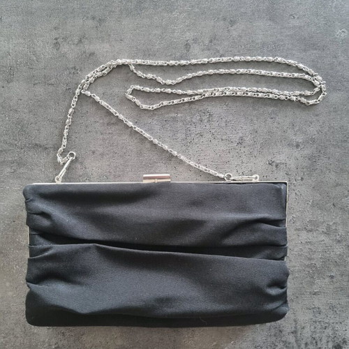 Achilleas Accessories clutch bag like new, black and silver