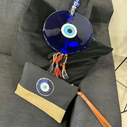 Handbag and glass eye gouri new, set