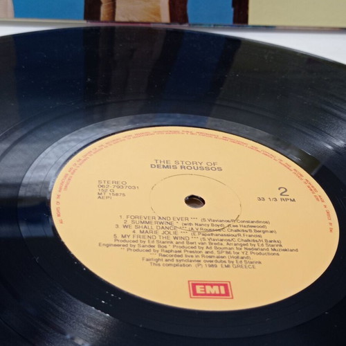 The Story Of Demis Roussos Vinyl LP 1989 near mint