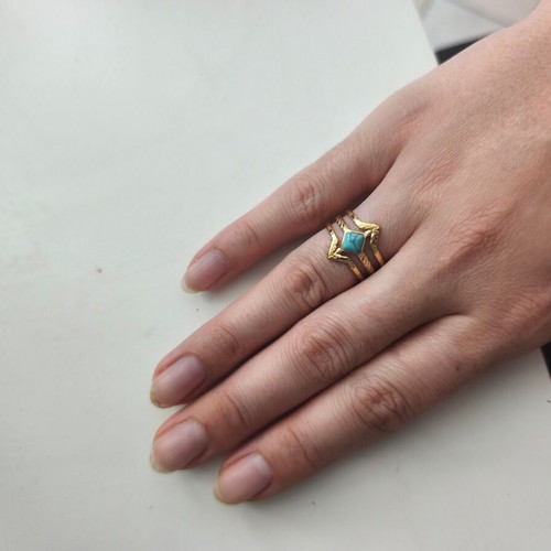 Ethnasia ring new, gold color