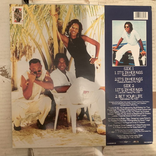 Jack Radics It's In Her Kiss 12" vinyl single, reggae pop
