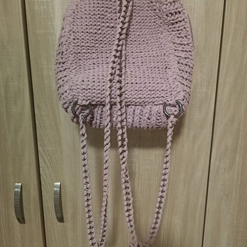 Handmade backpack bag pink new