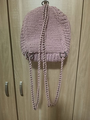 Handmade backpack bag pink new