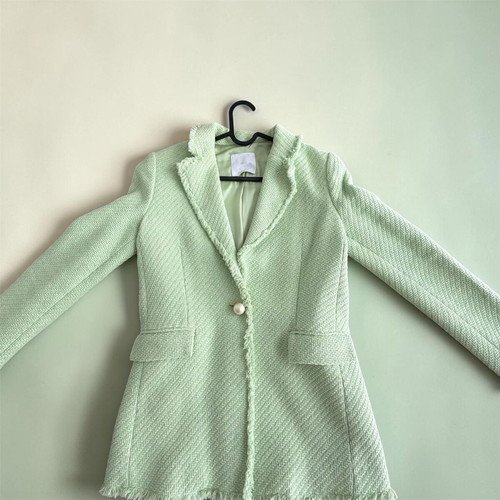 Mango green coat like new