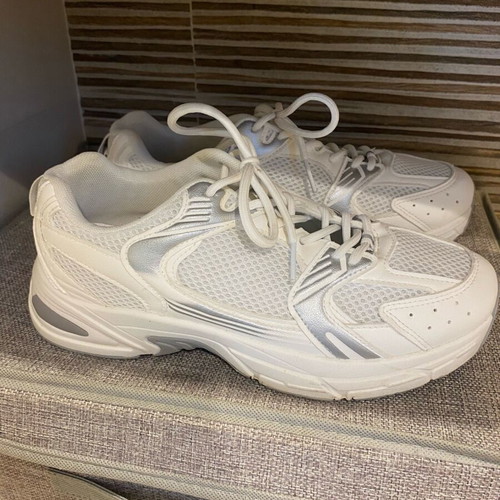 Pink Woman Sneakers like new, size 41, white and grey