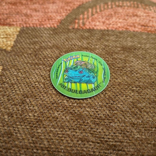Pokemon Tazos Bulbasaur 3D new from collection