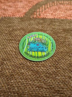 Pokemon Tazos Bulbasaur 3D new from collection
