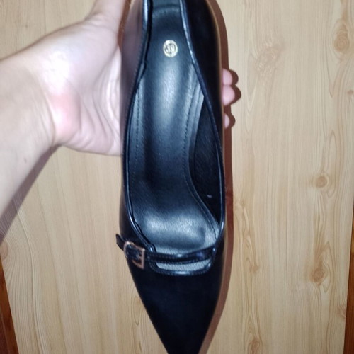 Alta Moda black pumps new, heel height 7 cm, size 38