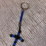 Keychain with handmade cross