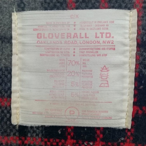 Gloverall Montgomery coat used, blue, size 56