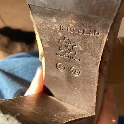 Diesel vintage boots like new, beige, size 38