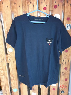 TwinBlack t-shirt μεταχειρισμένο, μέγεθος XXL, μαύρο