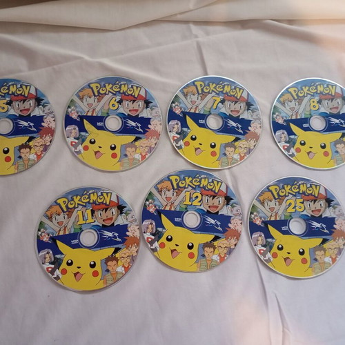 Pokémon DVD set of 7 used, dubbed in Greek