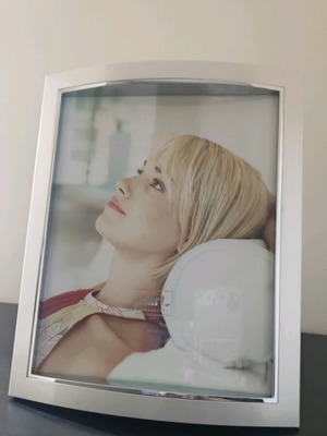 Inart photo frame new silver with velvet back