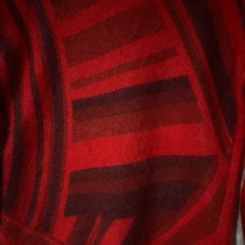 Angora sweater used, red, size S, Jessy Line Roma