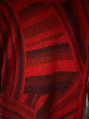Angora sweater used, red, size S, Jessy Line Roma