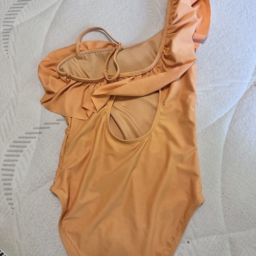 Y.F.K Girls' One-Piece Swimsuit like new, orange