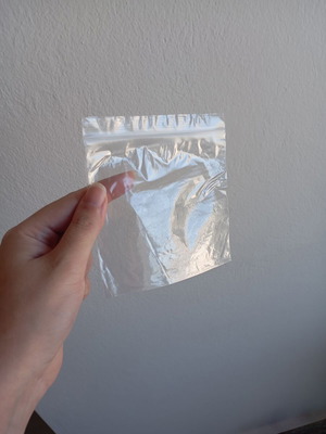 Transparent bags for jewelry, pack of 100, 12x12 cm