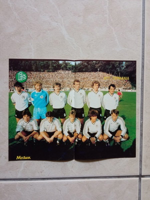 Poster West Germany - Poland new double-sided 27x21 cm