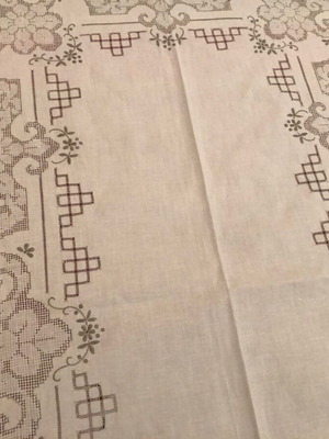 The Dowry of Manoula new embroidered tablecloth with 12 napkins