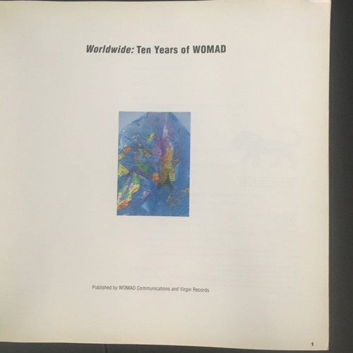 Book Worldwide Ten Years Of WOMAD 1992 Peter Gabriel used