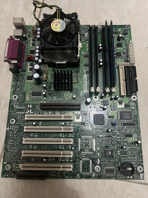 Motherboard Socket 423 with P4 processor and memory used