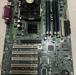 Motherboard Socket 423 with P4 processor and memory used