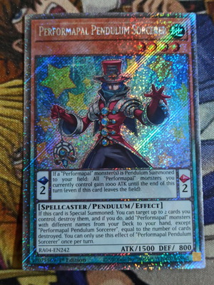 Performapal Pendulum Sorcerer Platinum Secret Rare Yu-Gi-Oh! карта