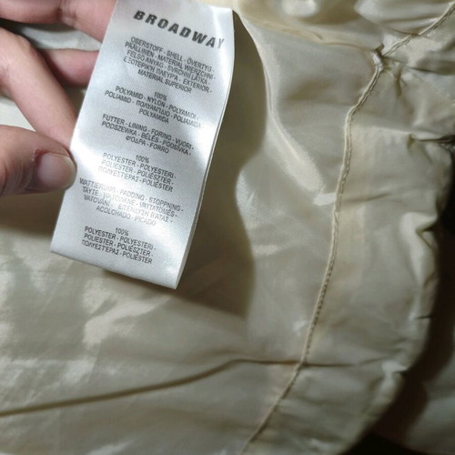 Broadway white winter jacket small like new