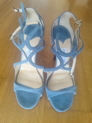 Πέδιλα Jimmy Choo σαν καινούργια, μπλε, νούμερο 37