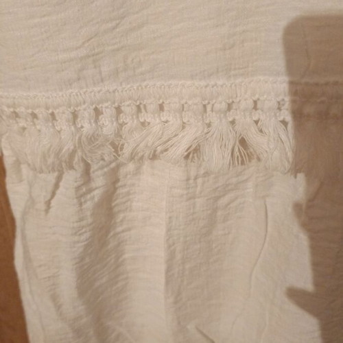 White Shein women's dress like new with gold details