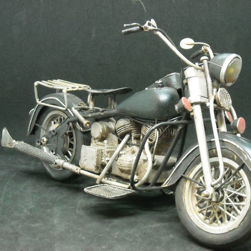 Decorative vintage Harley Davidson type motorcycle used, small
