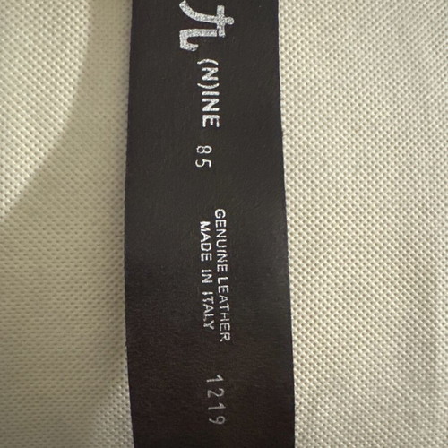 Pony skin leather women's belt like new, red