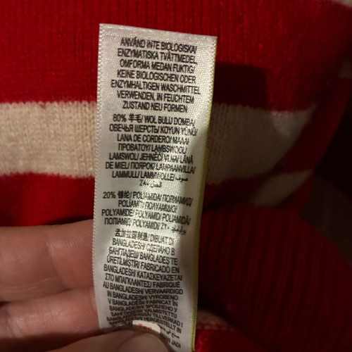 Marks & Spencer sweater like new, white and red, size M