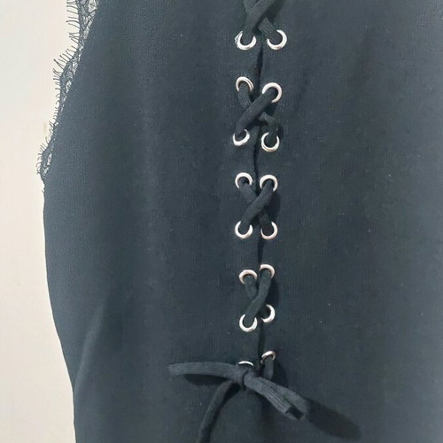 Black dress like new, knee-length