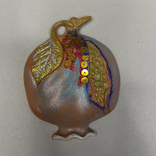Ceramic pomegranate new decorative unique piece