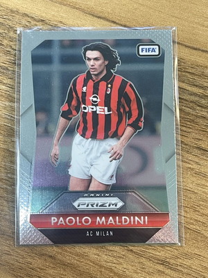 Paolo Maldini Silver Prizm Panini card like new
