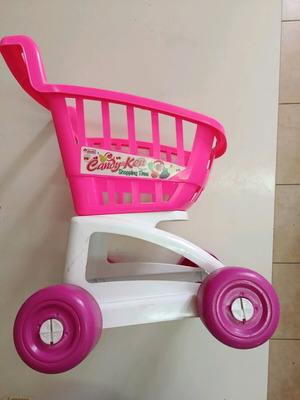 Dede children's play shopping cart like new, super market toy