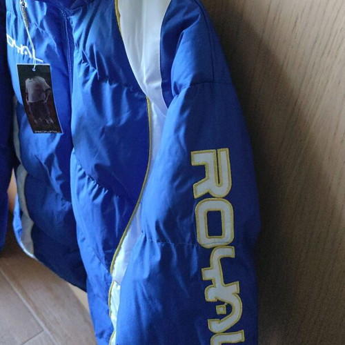 Royal delivery jacket blue - white large new with tags