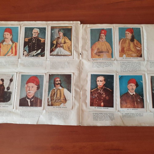 Lebon cards used, Fighters of 1821, pack of 70 pieces