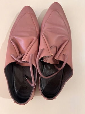 Internol leather Italian shoes pink used, size 38