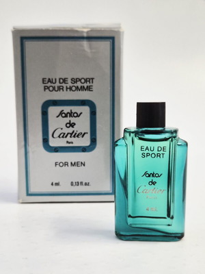 Santos de Cartier Eau de Sport mini perfume new, 4ml, authentic