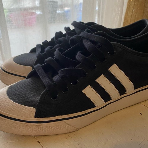 Adidas Nizza men's sneakers like new, black and white