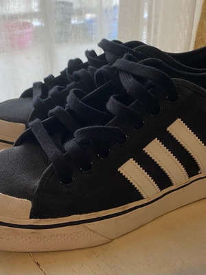 Adidas Nizza men's sneakers like new, black and white