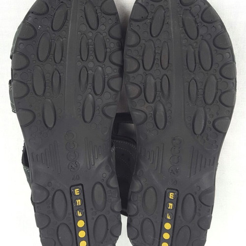 Ecco FYM women's leather sandals used, black, size 39.5-40
