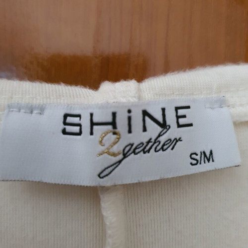 Shine 2gether velvet tracksuit set with sequins new, beige